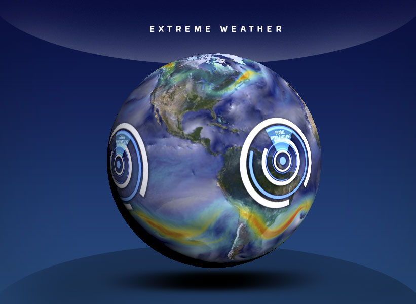 OSC Show - Extreme Weather - globe showing weather