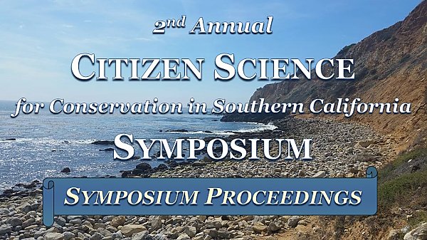 Citizen Science Symposium graphic showing a coastline